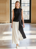 Women's High-end Old-money Style Pure Cotton Vest And Skirt Set ZMZ1438B0K