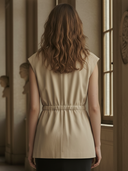 Women's Minimalist Cotton-blend Commuter Vest ZMZ2711A3K