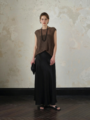 Women's Premium Old Money Style Knitted Tank Top And Tencel Blend Dress Set ZMZ0409B1K