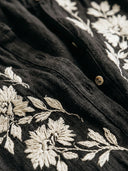 Women's Retro Casual Embroidered Cotton Linen Long-Sleeve Shirt ZMZ2774G0ZJY