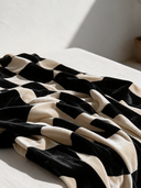 Women's Elegant Premium Velvet Maxi Dress With Lantern Sleeves And Mixed Prints (Plaid & Stripes) ZMZ0810I2ZYY