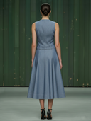 Women's French-style Elegant Tencel Cotton Vest And Skirt Set ZMZ2955A8K