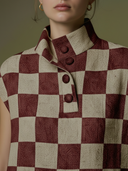 Women's Classic Premium Plaid Tencel Blend Maxi Dress ZMZ2896A2K