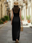 Women's Italian-style Romantic Shirt And Lyocell Dress Set ZMZ2761A1K