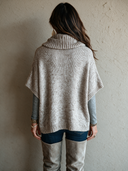 Women's Retro Casual Knitted Pocket Pullover Short-Sleeve Sweater ZMZ0173I4ZJY