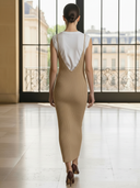 Women's Classic Casual Knitted Camisole Maxi Dress (includes Inner Tank Top) ZMZ1164B9K