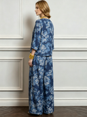Women's Loose-Fit Casual Floral Print Top And Pants Two-Piece Set ZMZ2942E7XT