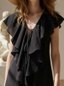 Women's High-end Old-money Style Lyocell Sleeveless Maxi Dress ZMZ2726B7K