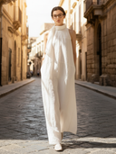 Women's Italian-style Romantic Cotton And Linen Blend Sleeveless Maxi Dress ZMZ2607A7K