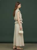 Women's Premium Elegant Pure Cotton Vest And Skirt Set ZMZ0280B2K