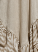 Women's Casual Linen Striped Round Neck Sleeveless Maxi Dress ZMZ0874F3XT