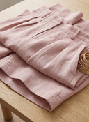 Women's Casual Vacation Style Linen-Cotton Blend Sleeveless Two-Piece Set ZMZ1860E8YZH