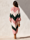 Women's Stylish Autumn/Winter Color-Block High-Stretch Knitted Long-Sleeve Dress ZMZ2318I5SWL
