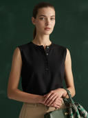 Women's Premium Old Money Style Tencel Blend Shirt And Skirt Set ZMZ2859A1K