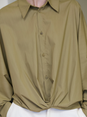 Women's Commuter Cotton Blend Long-sleeved Shirt ZMZ1994A0K