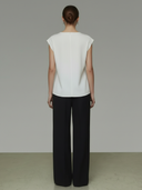 Women's French-style Elegant Tencel Blend T-shirt And Pants Set ZMZ2915A2K