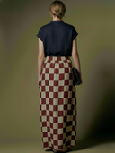 Women's Premium Old Money Style Tencel Blend Shirt And Skirt Set ZMZ2846A8K