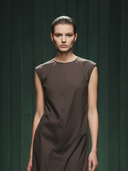 Women's Premium Old Money Style Cotton And Tencel Blend Sleeveless Maxi Dress ZMZ2994A0K