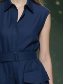 Women's Premium Minimalist Pure Cotton Sleeveless Maxi Dress ZMZ0293B6K