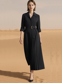 Women's Commuter-style Cupro Blend Maxi Dress ZMZ2071A7K