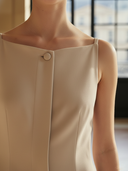 Women's Minimalist Commuter Cotton Blend Sleeveless Maxi Dress ZMZ1077B4K