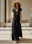 Women's High-end Old-money Style Lyocell Sleeveless Maxi Dress ZMZ2726B7K