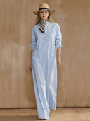 Women's Premium Minimalist Pure Cotton Maxi Dress ZMZ2807A6K