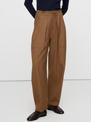 Women's Commuter Cotton And Linen Blend Trousers ZMZ1788A1K