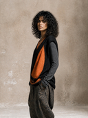 Women's Color-Block V-Neck Knit Sweater Vest ZMZ2458H5XT
