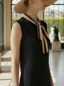 Women's High-end Old-money Style Knitted Sleeveless Maxi Dress ZMZ1170B2K