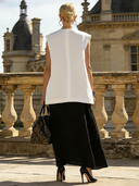 Women's Retro Cotton Linen Tank Top And Maxi Dress Casual Two-Piece Set ZMZ2746B9TO