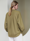 Women's Commuter Cotton Blend Long-sleeved Shirt ZMZ1994A0K