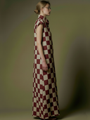 Women's Classic Premium Plaid Tencel Blend Maxi Dress ZMZ2896A2K