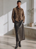 Women's American Retro Casual Leopard-Print Faux Suede Jacket With Asymmetric Front Closure ZMZ1813I3ZYY
