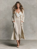 Women's Resort Style Knitted Tassel Long Cardigan ZMZ2169H3XT