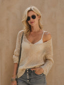 Women's Retro Casual Camisole Pullover Knit Sweater ZMZ3029G5ZJY