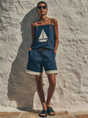 Women's Casual Loose Camisole And Shorts Two-Piece Set ZMZ3096F1XT